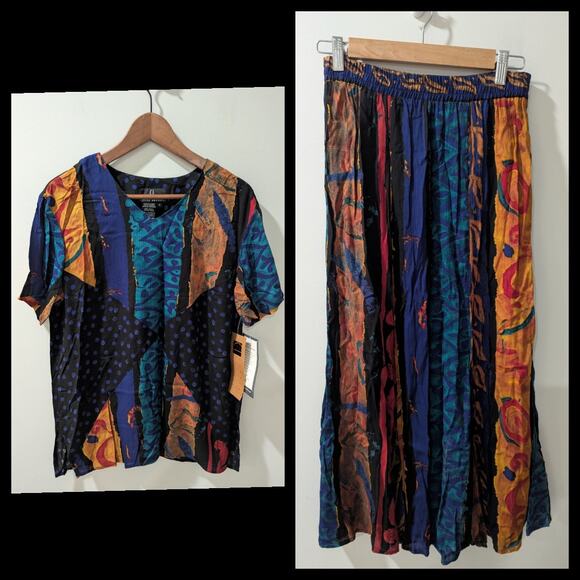 Carole Little Vintage Outfit Set Top Skirt NWT - Picture 1 of 6